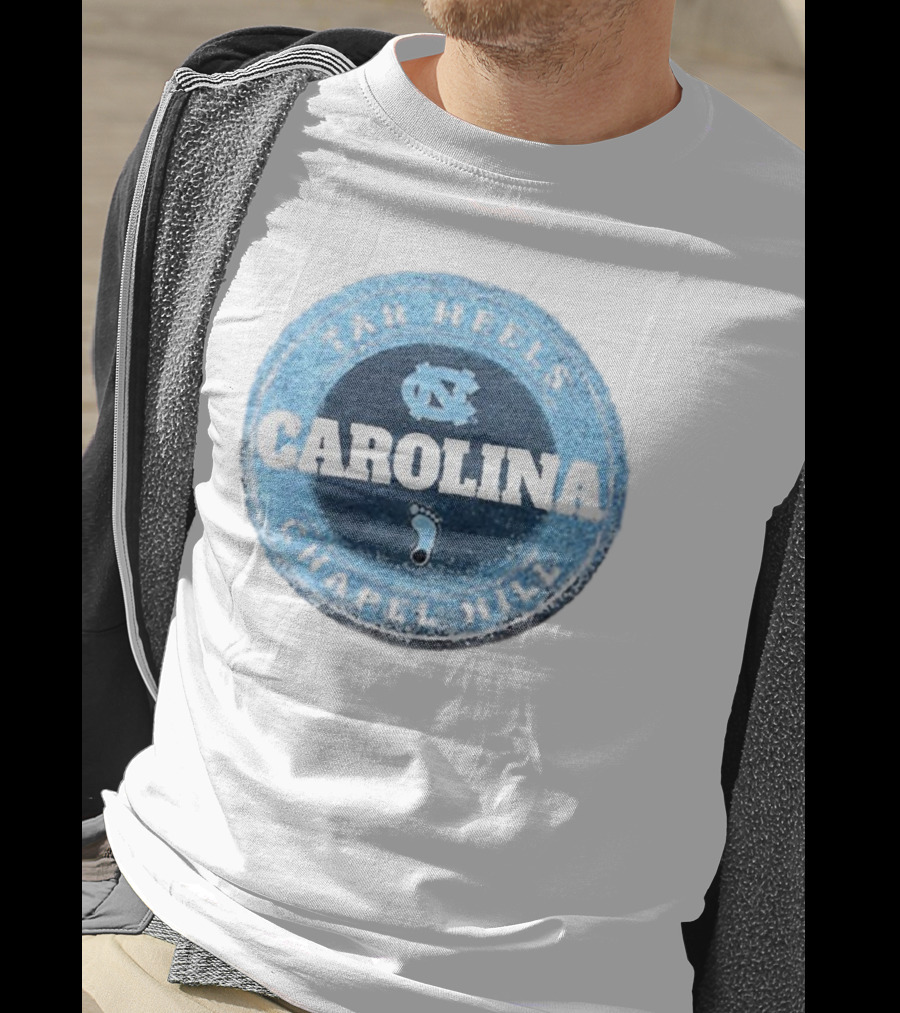 Tar Heels Chapel Hill Carolina NC Round Splatter T-Shirt