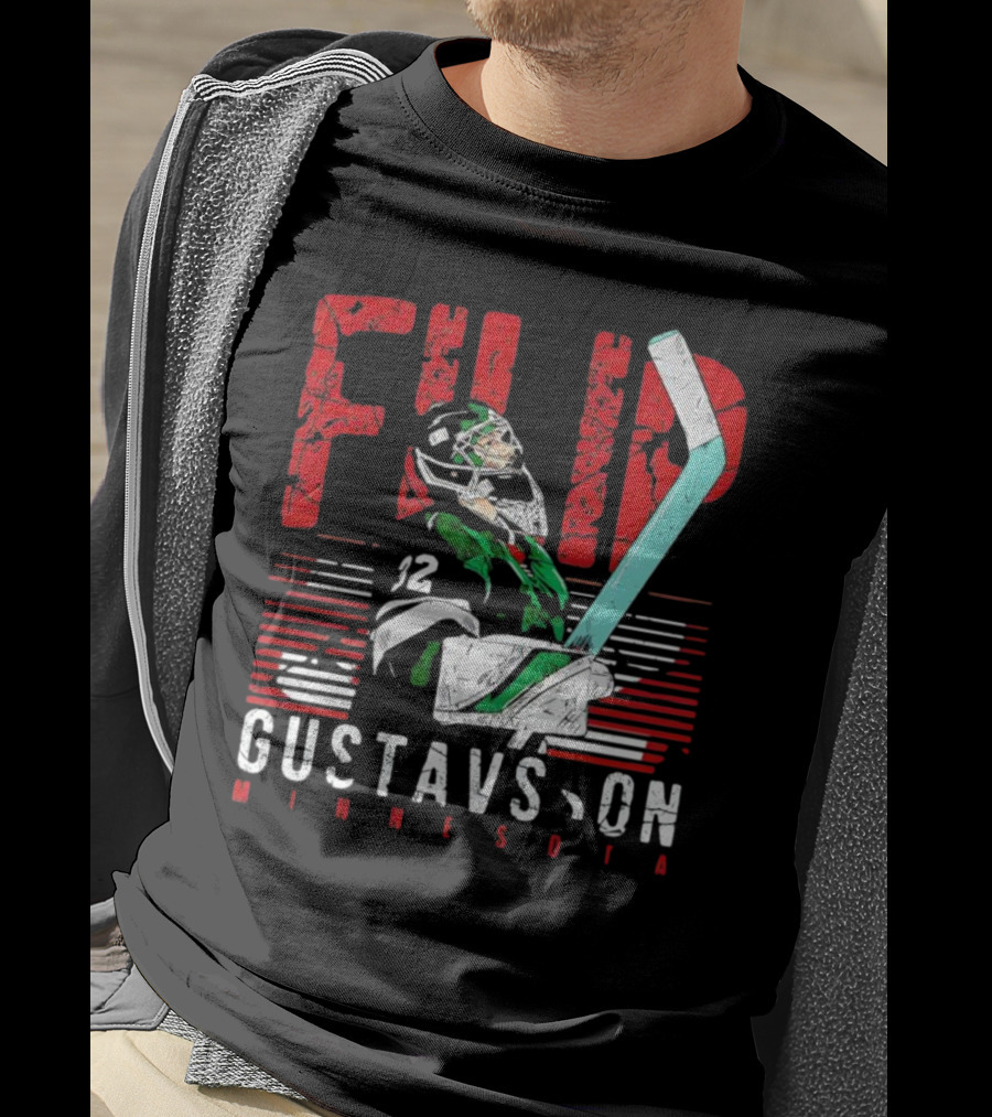 Filip Gustavsson Minnesota Vintage Hockey Player NHL Wild T-Shirt