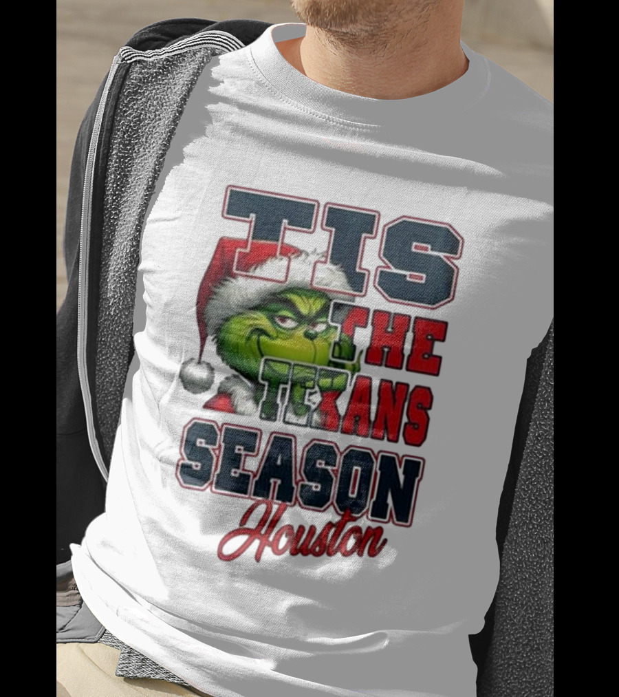 Houston Texans Merry Christmas The Grinch Tis The Texans Season T-Shirt