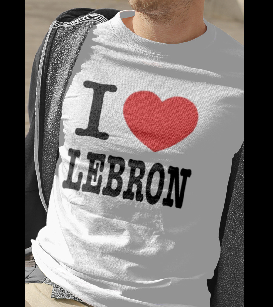 I Love LeBron Heart T-Shirt