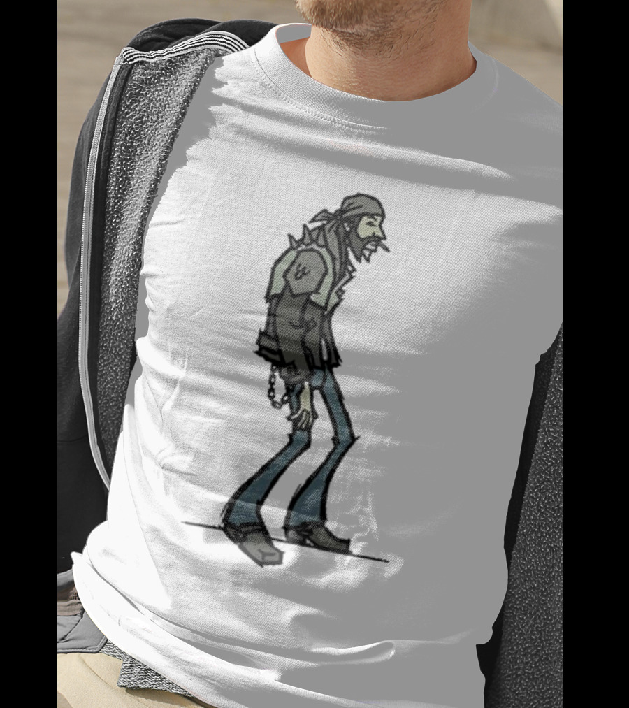 MTV Downtown Titmouse Spiked Jacket Character Stroll T-Shirt