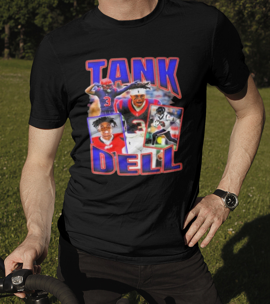 Tank Dell Football Triple Threat Texans Player Highlights T-Shirt