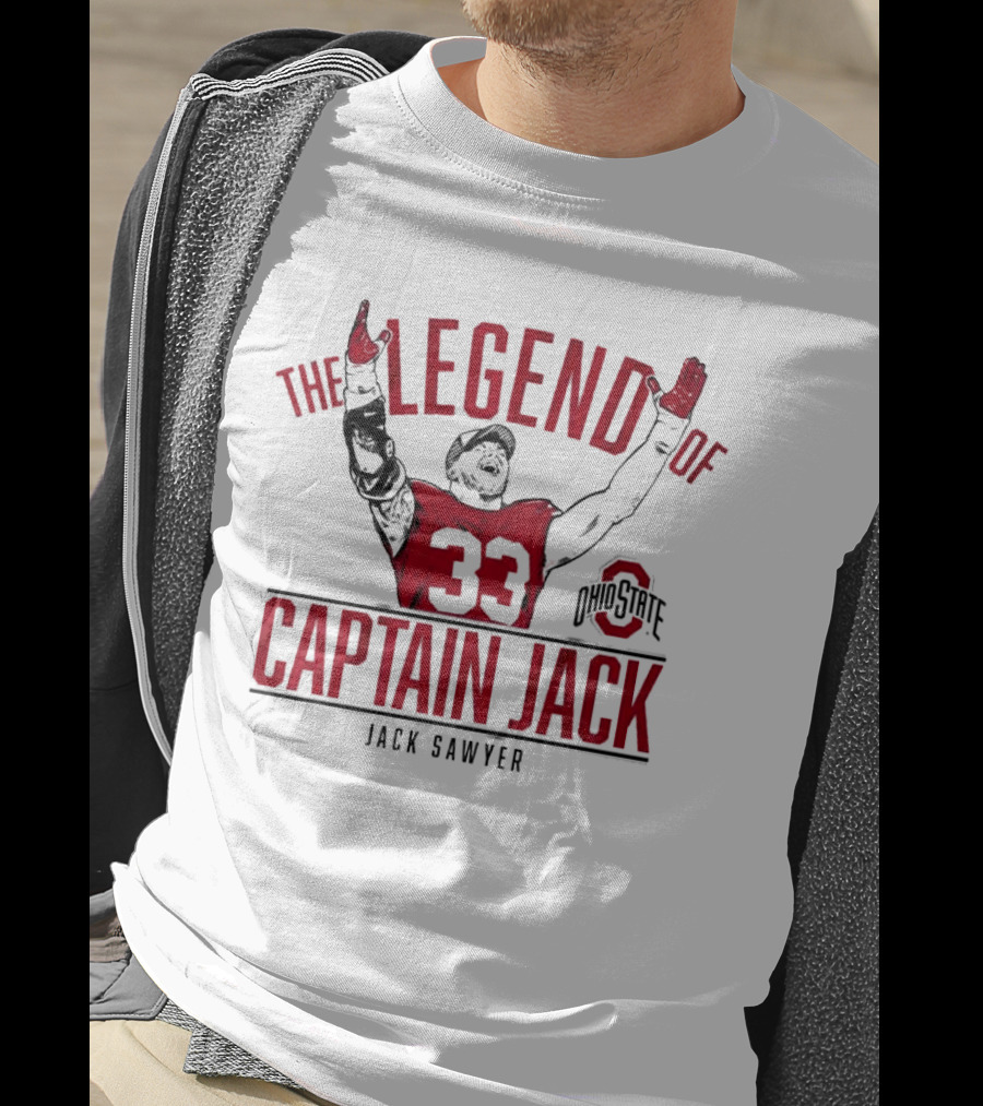 Ohio State Football The Legend Of Captain Jack Sawyer 33 Ohio State T-Shirt