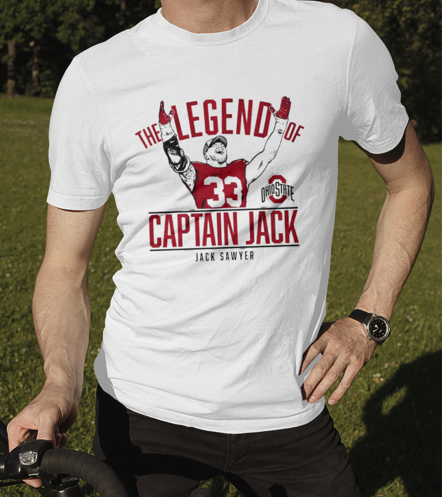 Ohio State Football The Legend Of Captain Jack Sawyer 33 Ohio State T-Shirt
