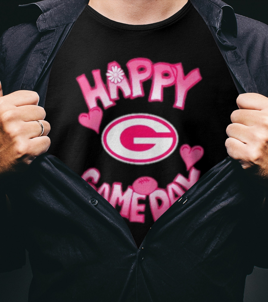 Happy Gameday Valentine’s Day Green Bay Packers 2025 T-Shirt