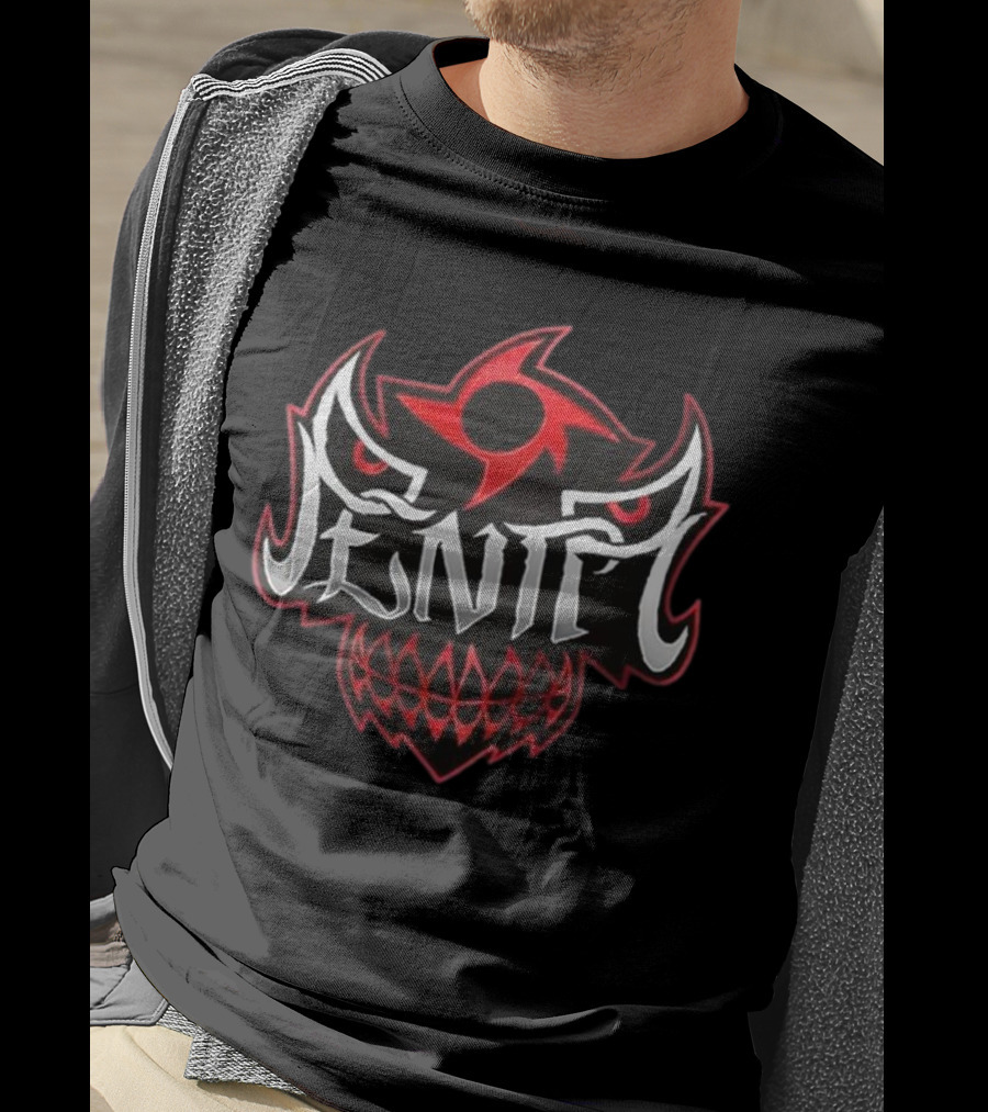 Penta Black And Red Tribal T-Shirt