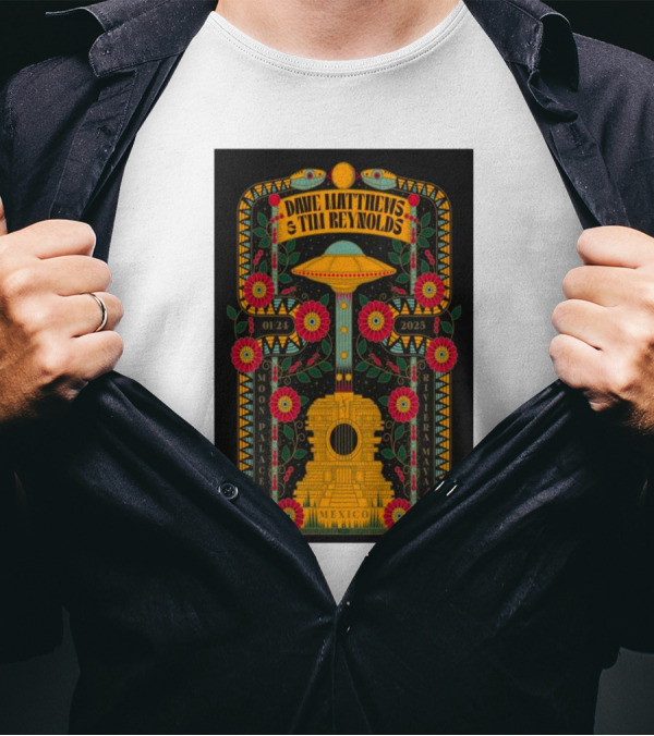 Dave Matthews Tim Reynolds Moon Palace Riviera Maya 0124 2025 Mexico T-Shirt