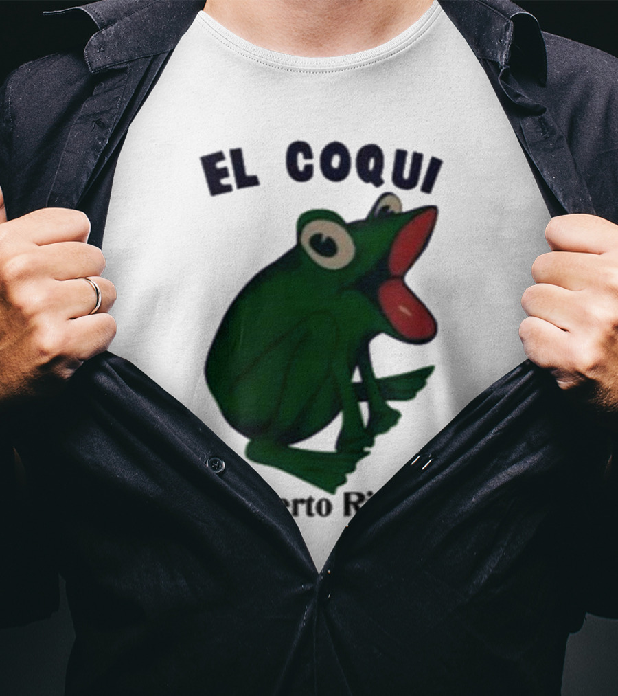 Dios Bunny El Coqui Puerto Rico Frog T-Shirt