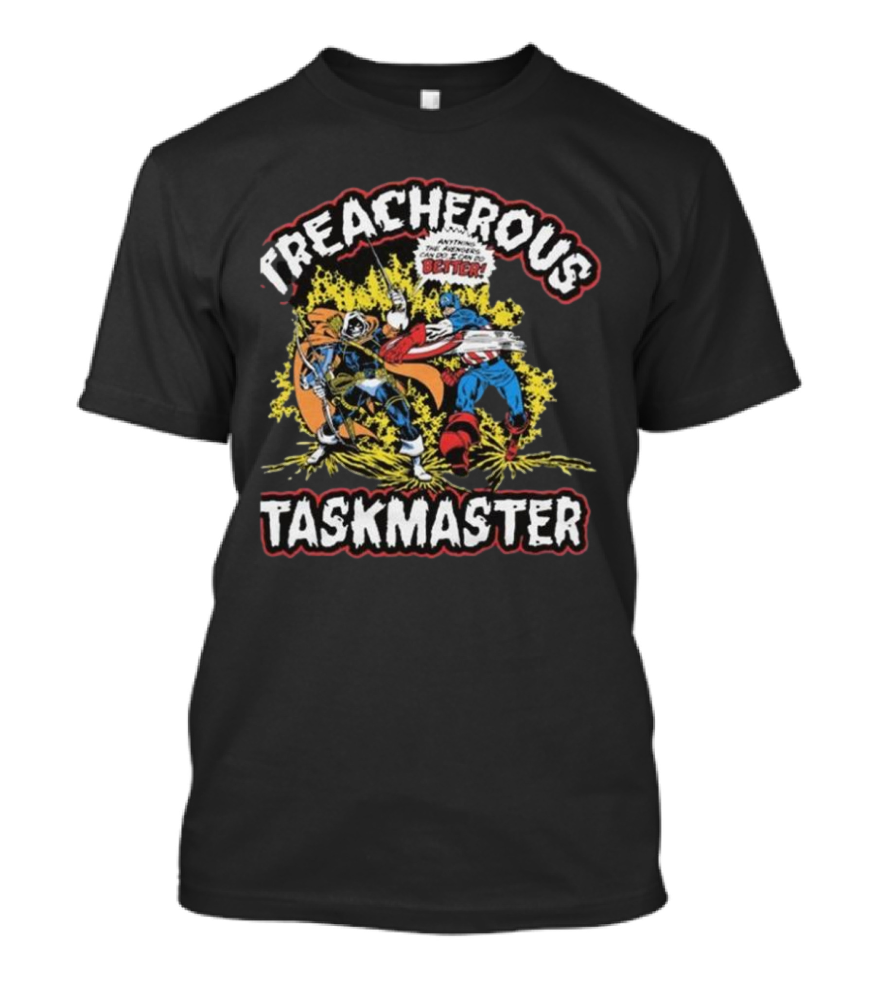 Treacherous Taskmaster Mighty Deadliest Combat Captain America T-Shirt