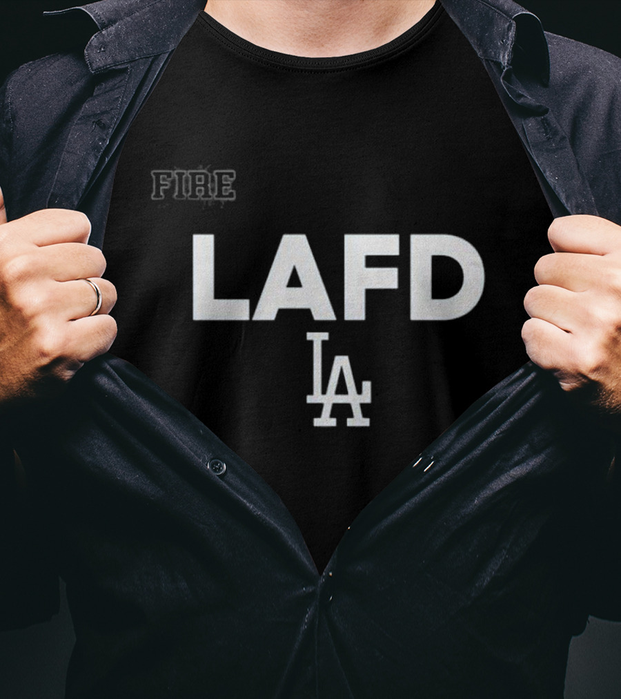 LAFD Los Angeles Dodgers Fire LA 2025 Gratitude T-Shirt