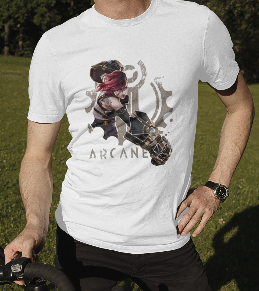 Arcane League Of Legends Violet Fat Hands T-Shirt