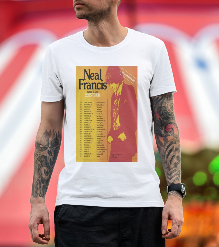 Neal Francis Return To Zero 2025 Tour Just Announced T-Shirt