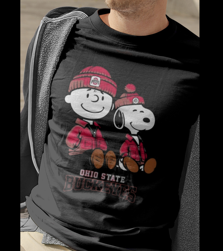 Ohio State Buckeyes Snoopy Peanut Football Team 2025 T-Shirt