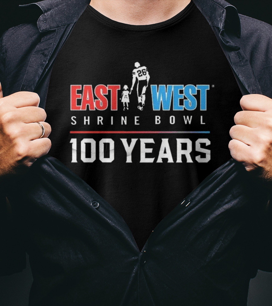 East West Shrine Bowl 2025 Celebrating 100 Years T-Shirt