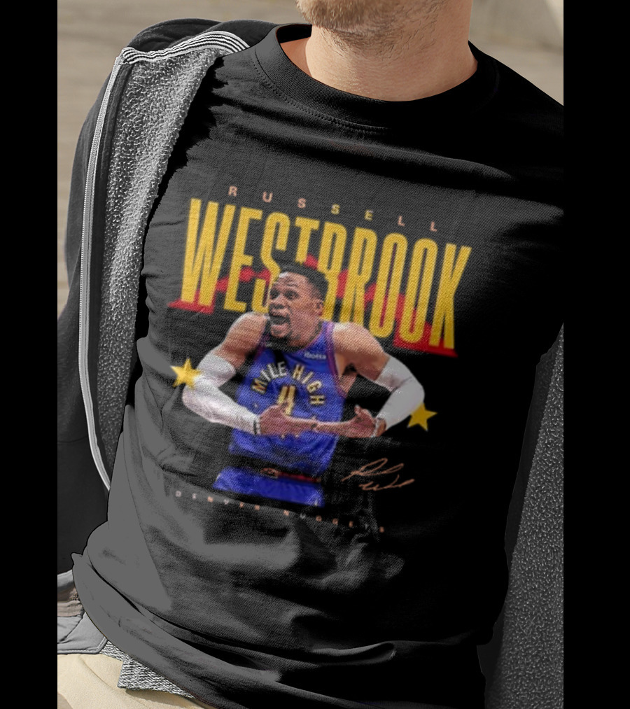 Russell Westbrook Mile High Denver Nuggets Signature T-Shirt