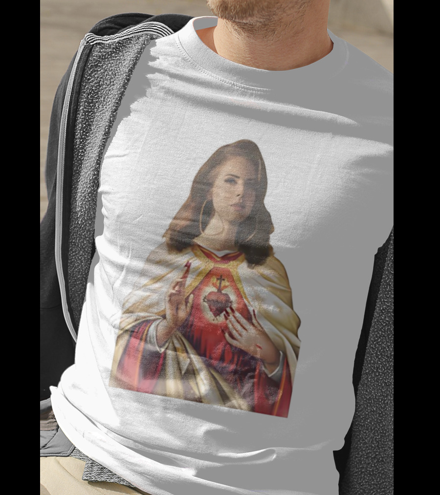 Jesus Lana Del Rey Sacred Heart Icon Image T-Shirt