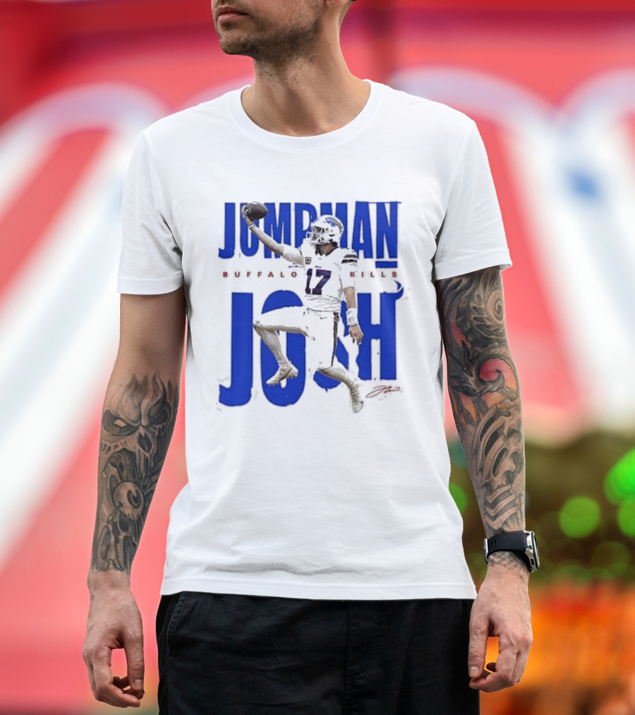 JUMPMAN JOSH BUFFALO BILLS 17 Signature T-Shirt
