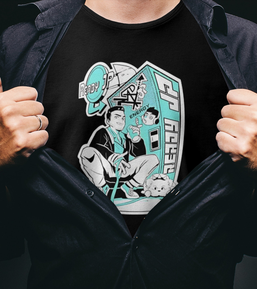 Ready JP Energy Machine Retro Style Oponok T-Shirt
