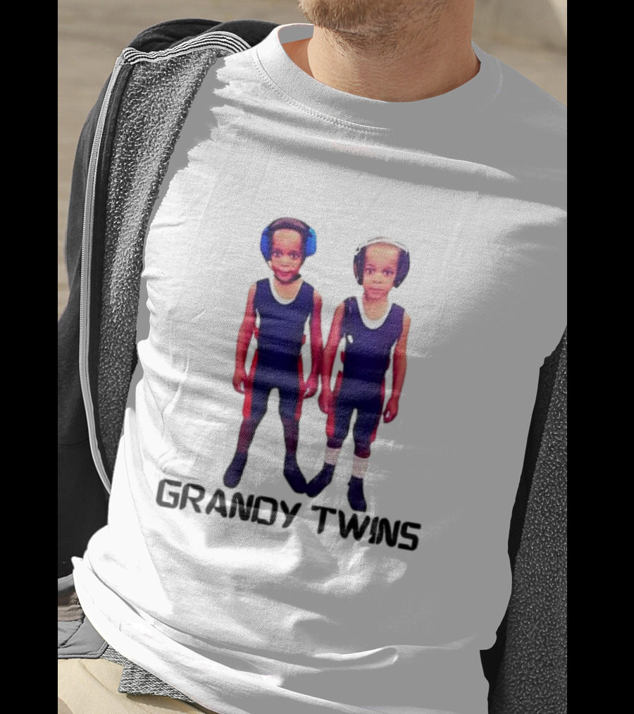 Baby Grandy Twins Wrestlers With Protective Headgear T-Shirt