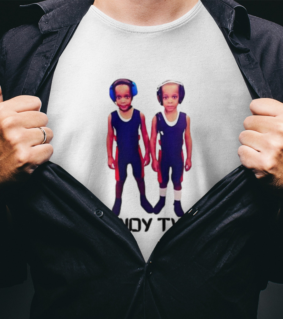 Baby Grandy Twins Wrestlers With Protective Headgear T-Shirt