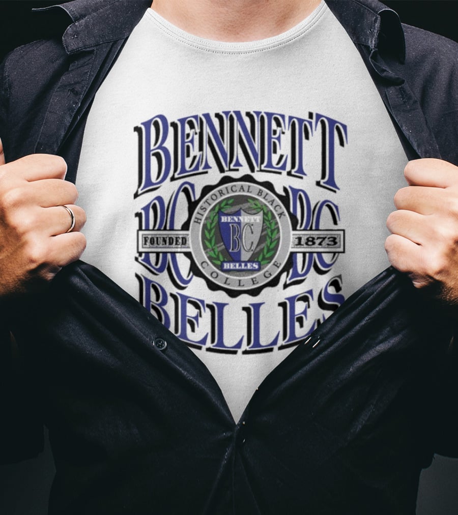 Bennett Belles Historical Black College BC Crest 90s T-Shirt