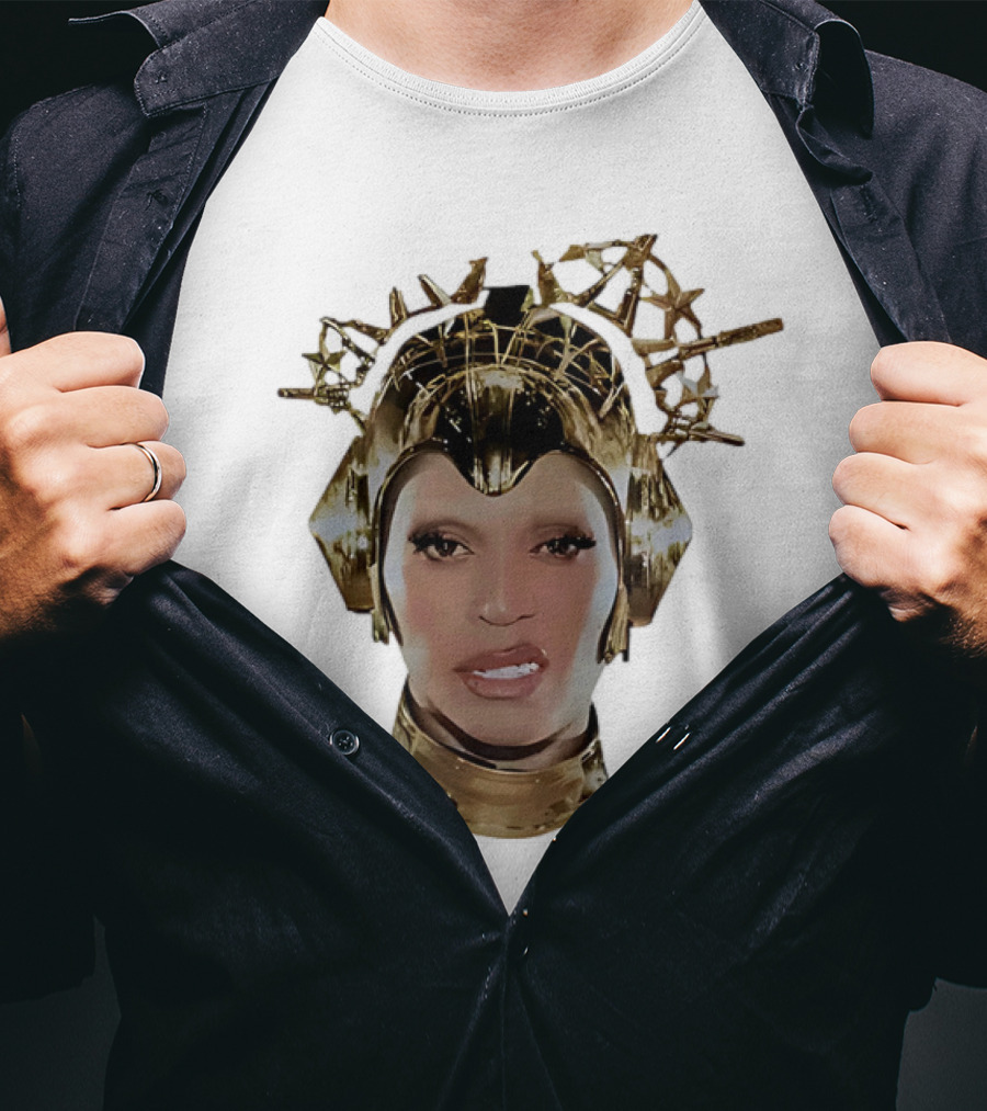 Beyoncé Cowboy Carter Bigface Metallic Headpiece T-Shirt