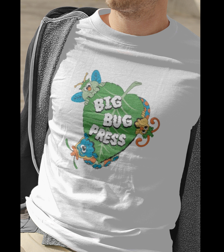Big Bug Press Leafy Lunchtime Cute Cartoon Characters T-Shirt