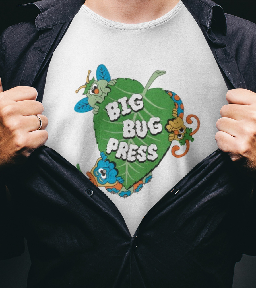 Big Bug Press Leafy Lunchtime Cute Cartoon Characters T-Shirt