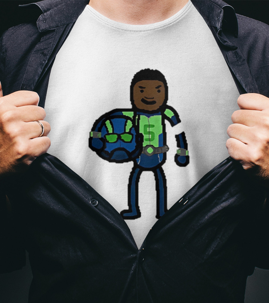 "Anthony Edwards No.5 Cartoon Ant-Man Style Minnesota Timberwolves" T-Shirt