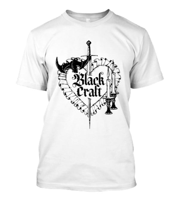 Blackcraft Cult Dagger Heart With Candles And Roses T-Shirt