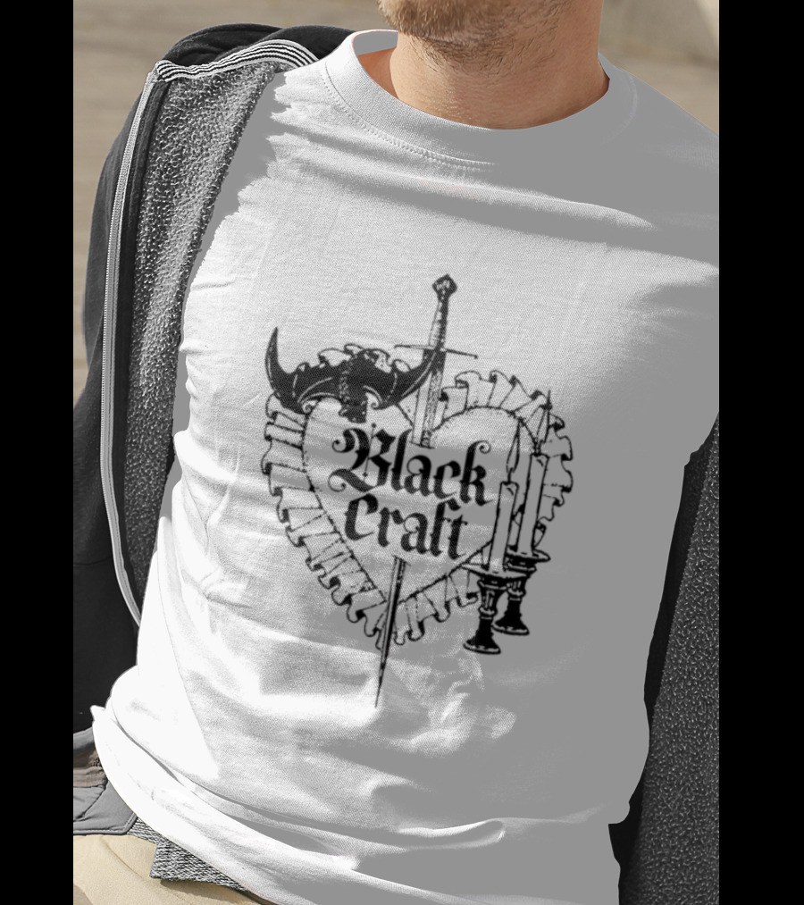 Blackcraft Cult Dagger Heart With Candles And Roses T-Shirt