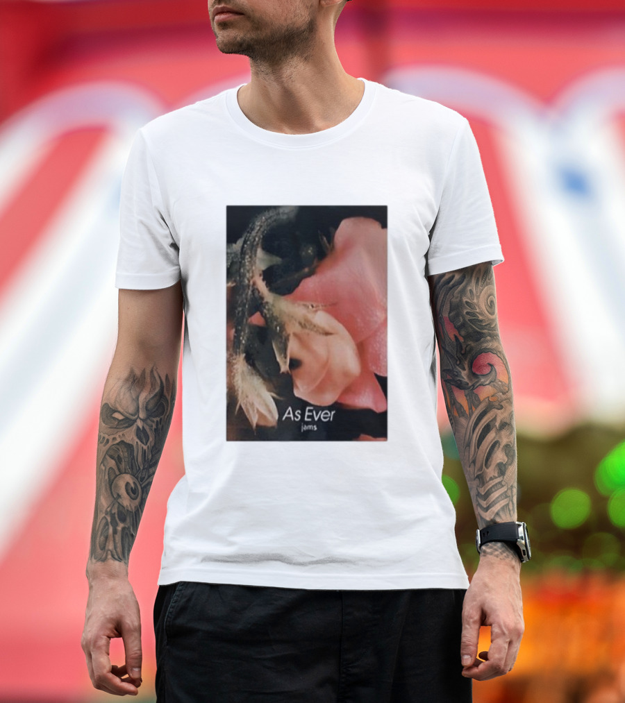 As Ever Jams 02 Pink Floral Close-Up T-Shirt