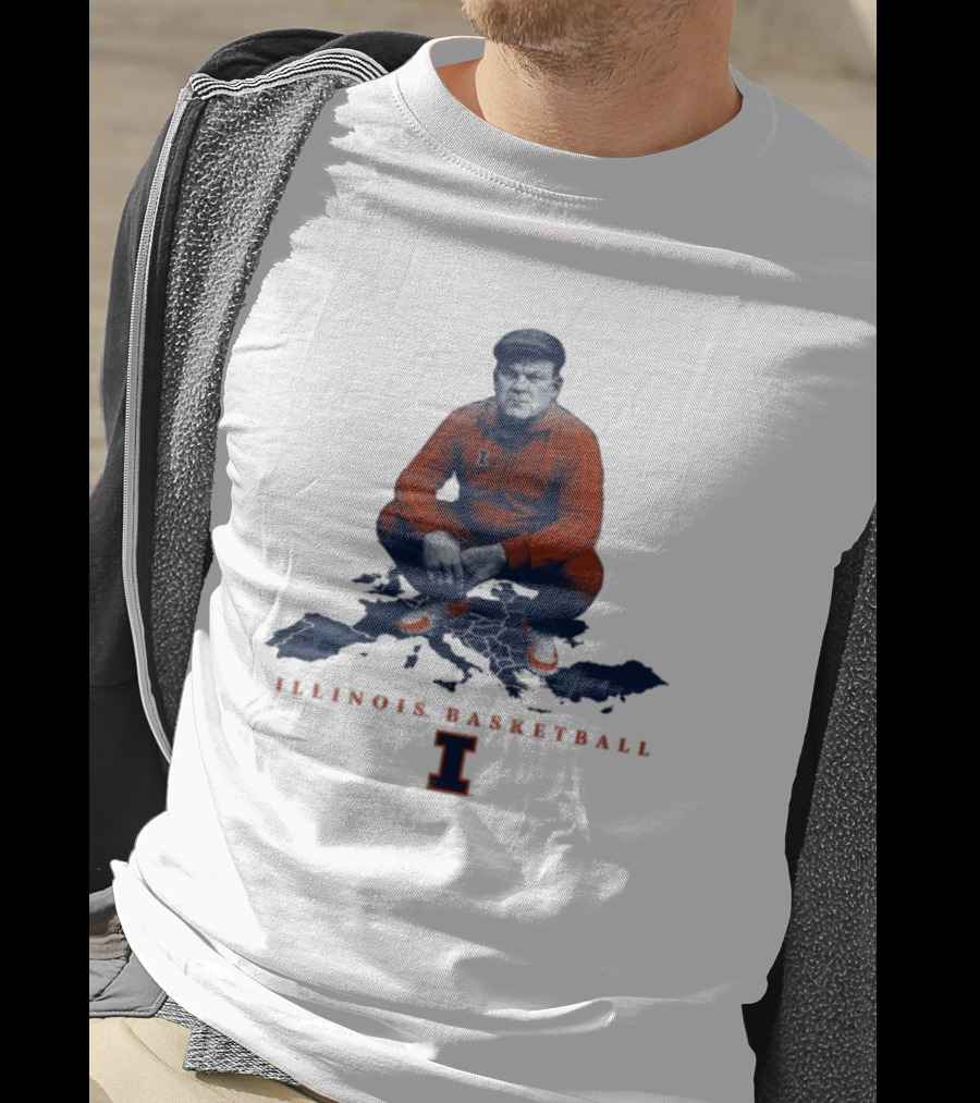 Bret Bielema Illinois Basketball Fighting Illini Coach Bradimir T-Shirt