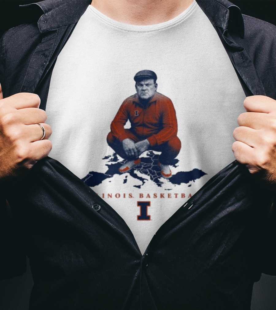 Bret Bielema Illinois Basketball Fighting Illini Coach Bradimir T-Shirt