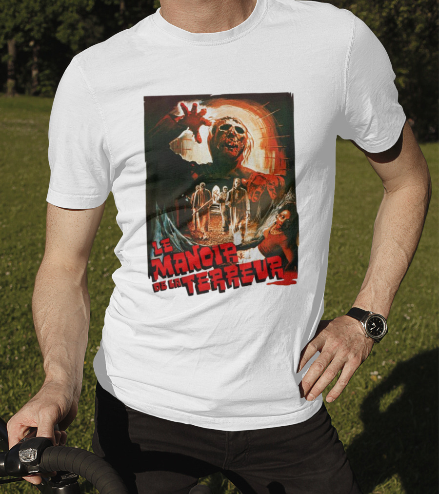 Le Manoir De La Terreur Horror Art T-Shirt