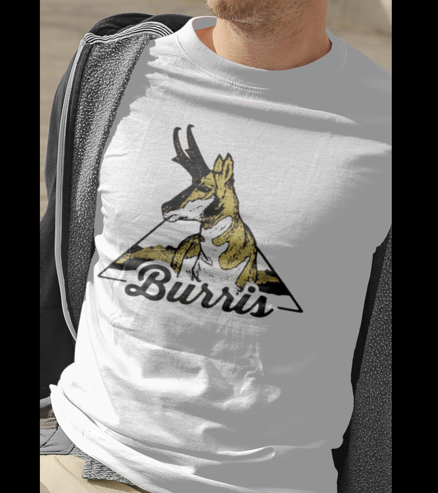 Burris 24 Antelope Triangle Retro Graphic T-Shirt