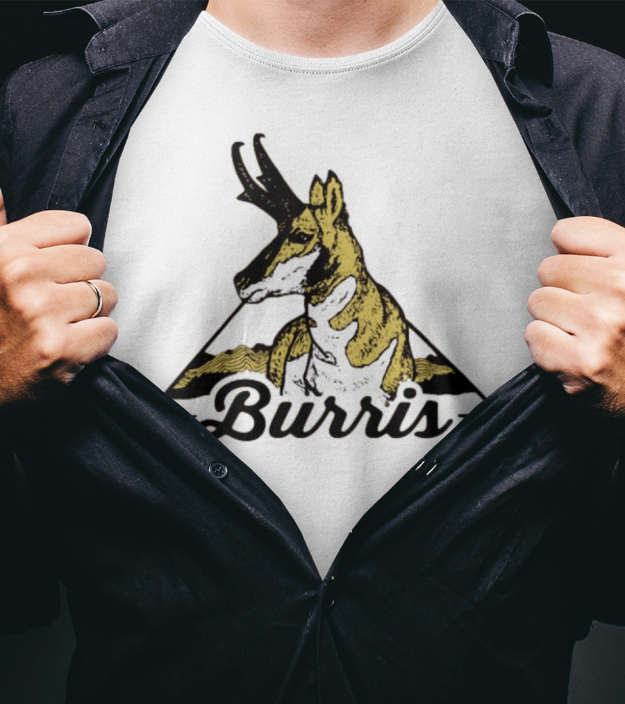 Burris 24 Antelope Triangle Retro Graphic T-Shirt