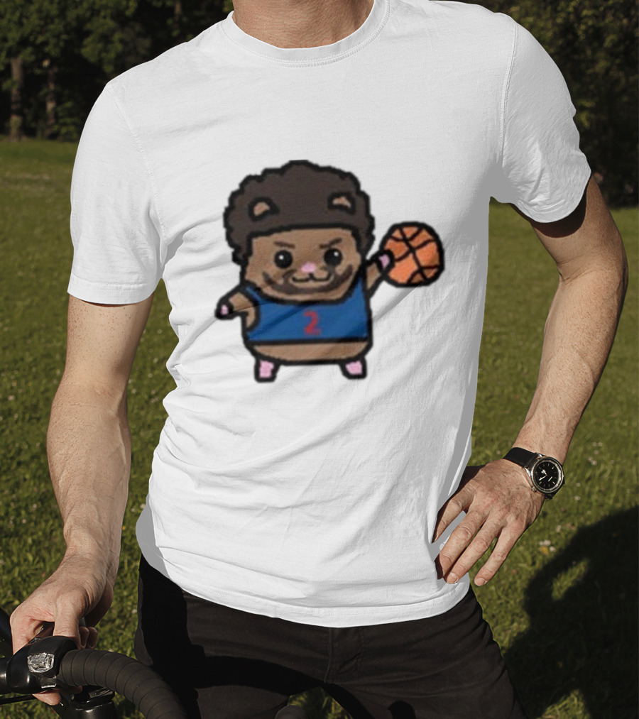 Cade Cunninghamster Basketball Cartoon Character Sportswear T-Shirt