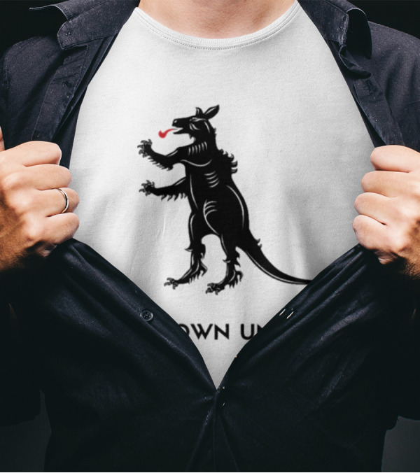 CX Down Under Bicycle Rider Kangaroo Of Flanders T-Shirt