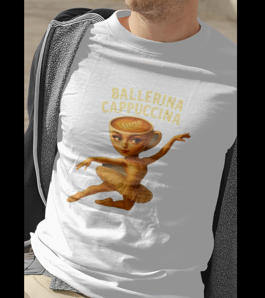 Ballerina Cappuccina Dance Meme Cappuccino Head Ballerina T-Shirt