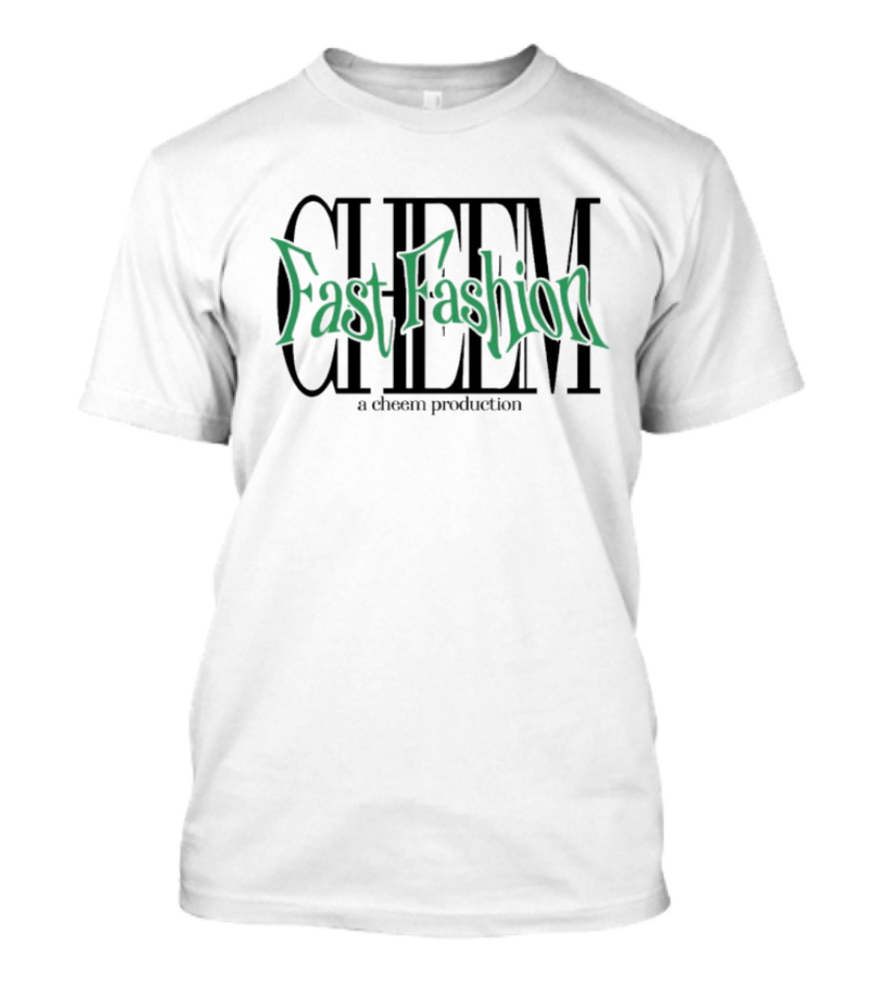 Cheem Fast Fashion A Cheem Production Text Vintage Style T-Shirt
