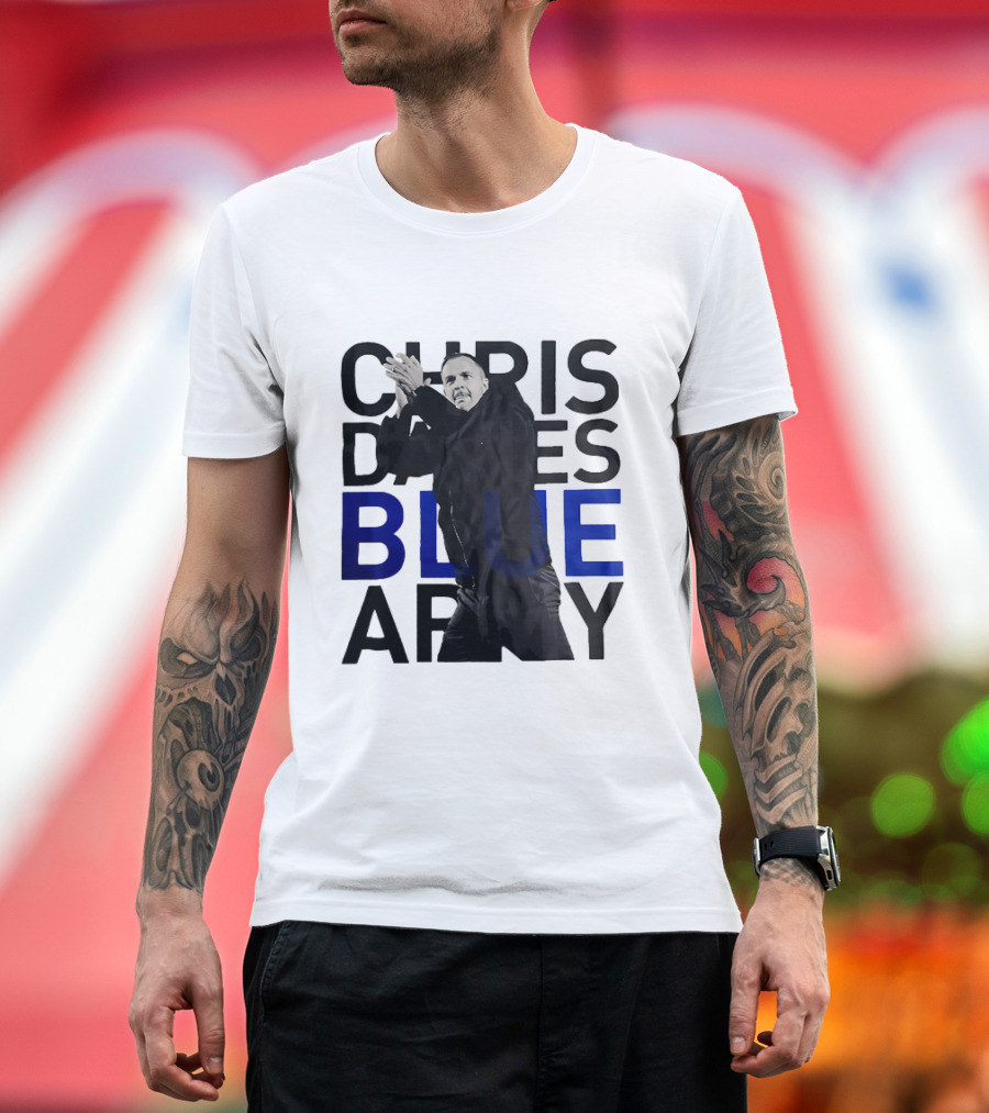 Chris Davies Blue Army Leadership and Inspiration T-Shirt