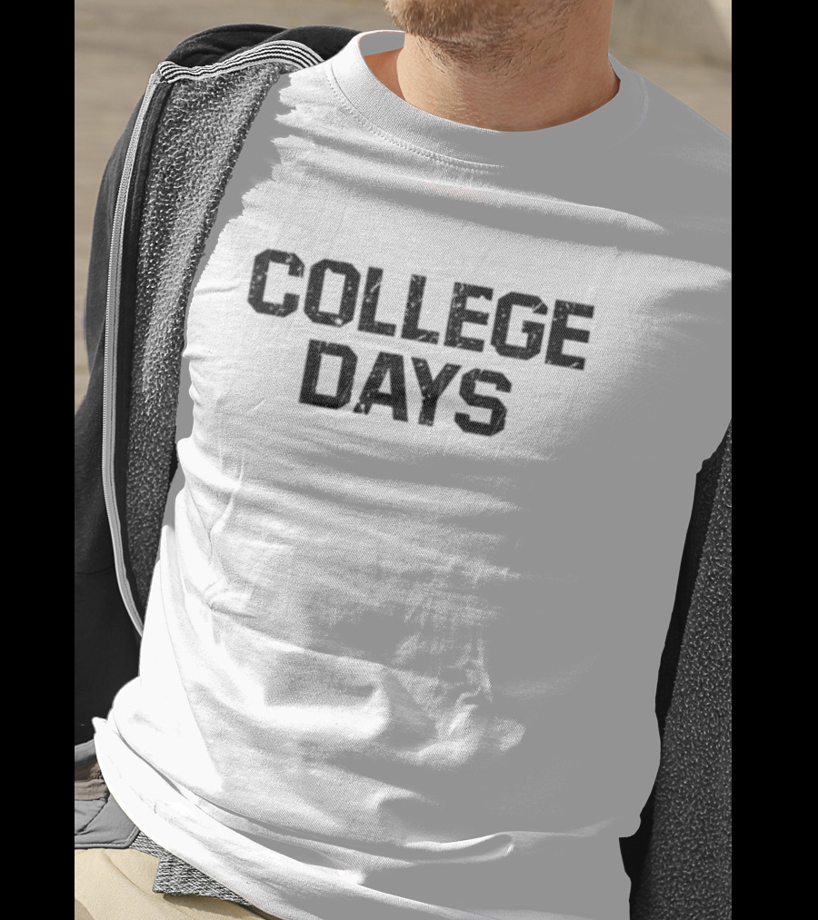 College Days Collegiate Style Vintage Nostalgia T-Shirt