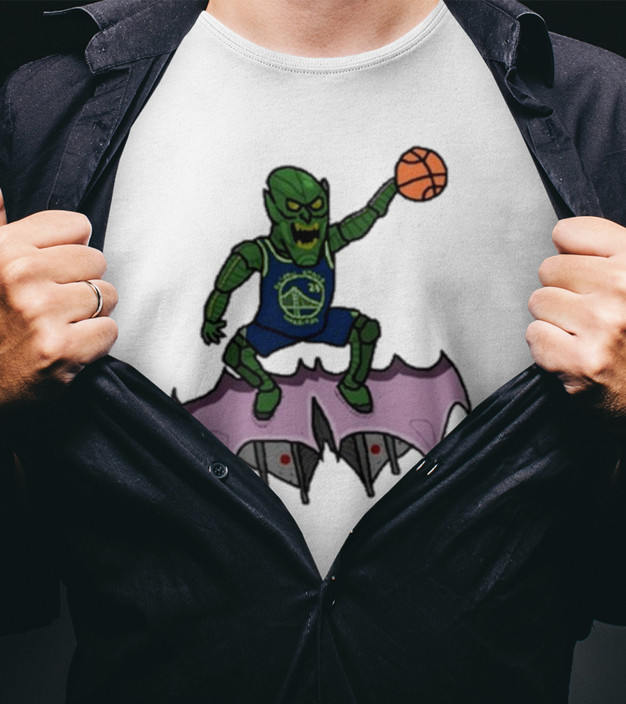 Golden State Warriors Draymond Green Goblin Basketball Crossover T-Shirt