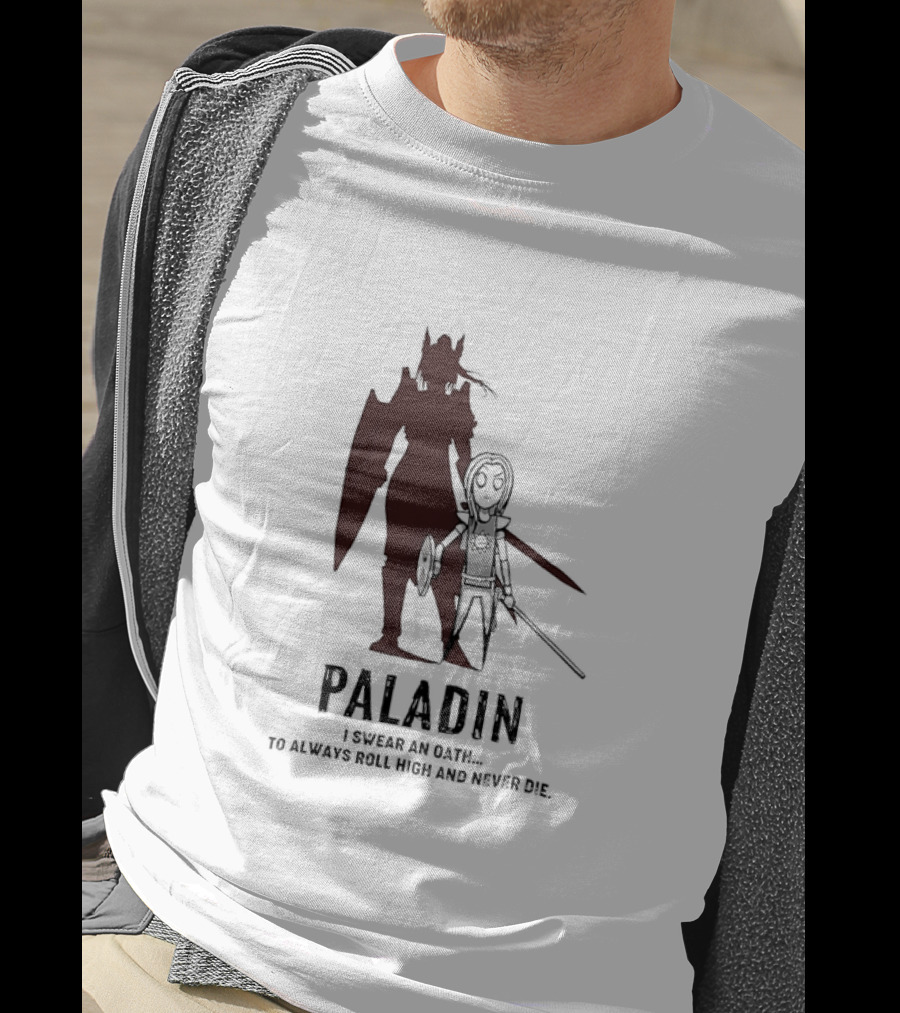 Dungeons And Dragons Paladin Oath Always Roll High Never Die T-Shirt