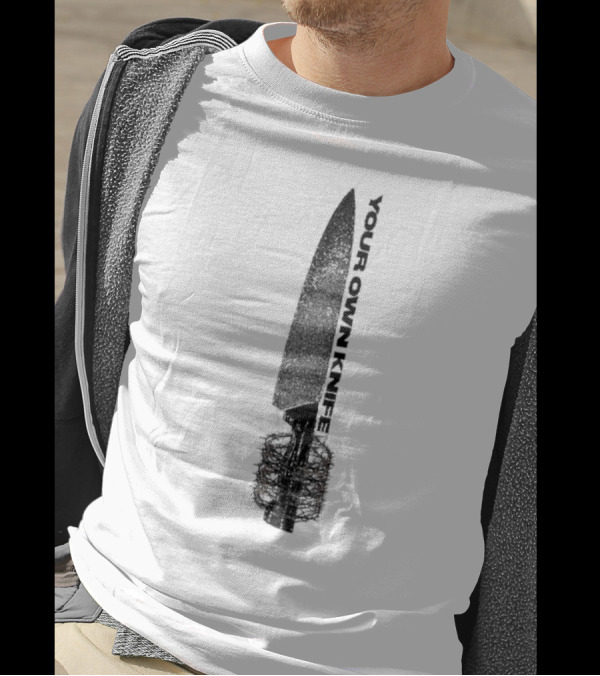 Counterparts Your Own Knife Bold Text Knife Handle Design T-Shirt