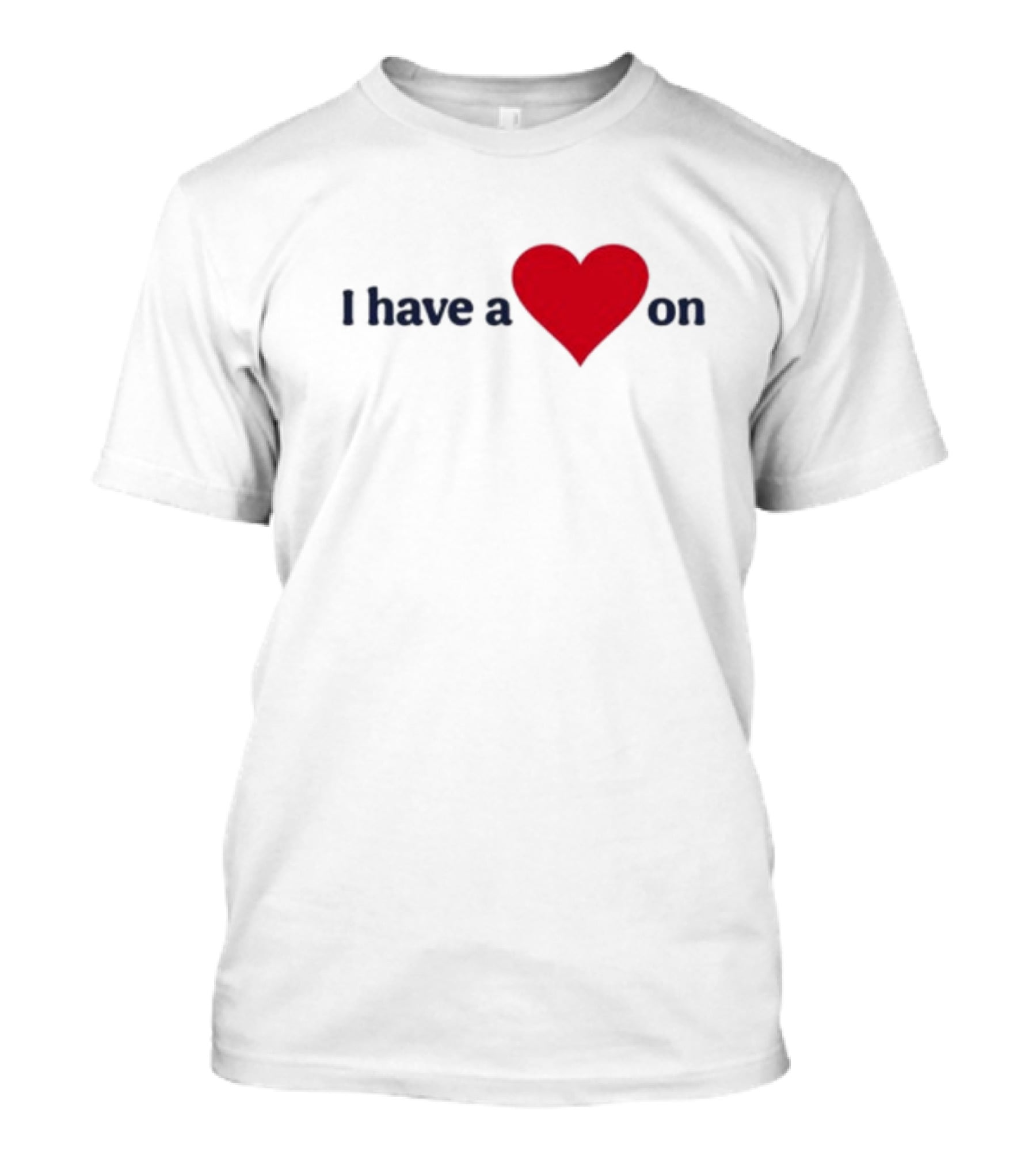 Familyfriendlyog I Have A Heart On Red Heart Design T-Shirt