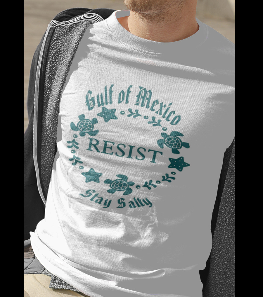 Gulf Of Mexico Resist Stay Salty Turtle T-Shirt