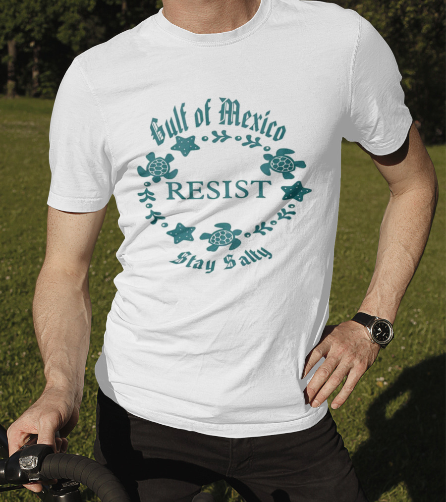 Gulf Of Mexico Resist Stay Salty Turtle T-Shirt