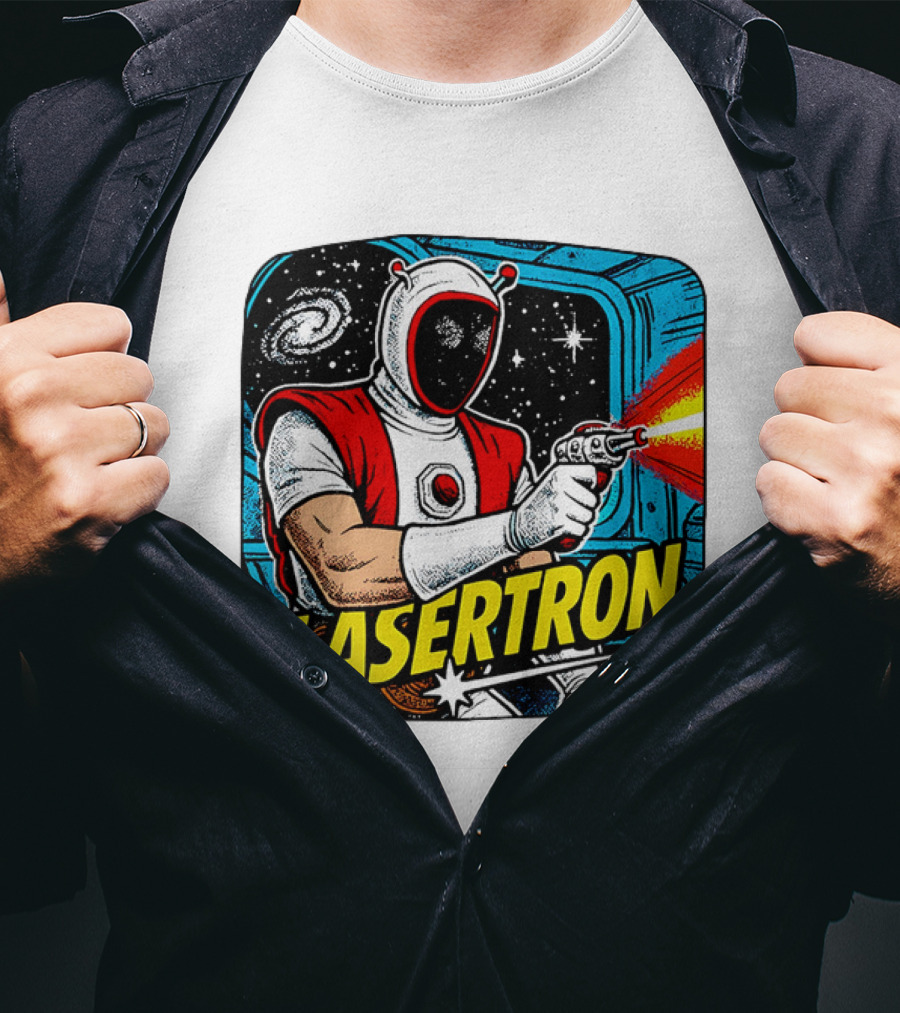 Héctor Guerrero Professional Wrestler Lasertron Space Adventure T-Shirt
